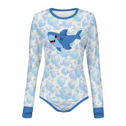 Chomp Chomp Kawaii Shark Long Sleeve CuddleSuit