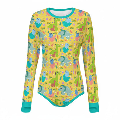 Dino Hatchlings Long Sleeve CuddleSuit