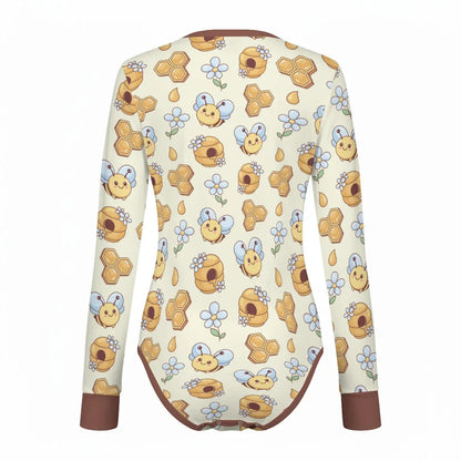 Sweet Honeybee Long Sleeve CuddleSuit