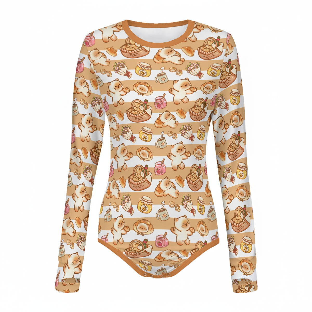 Sweet Picnic Long Sleeve CuddleSuit