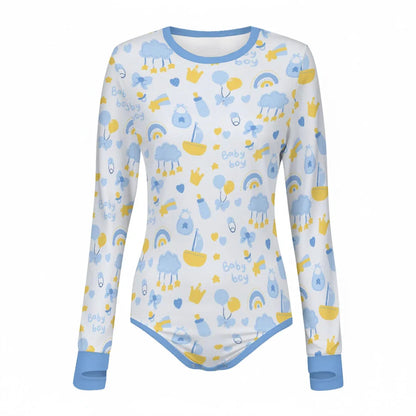 Baby Boy Dreams Long Sleeve CuddleSuit
