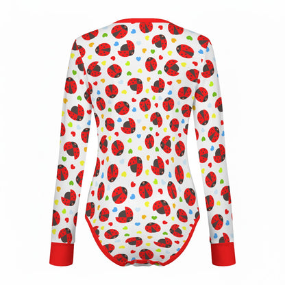 Lucky Bug Long Sleeve CuddleSuit