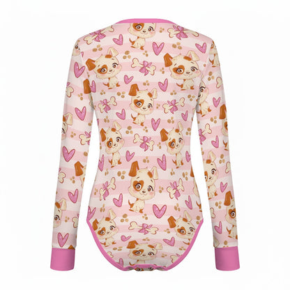 Puppy Love Long Sleeve CuddleSuit