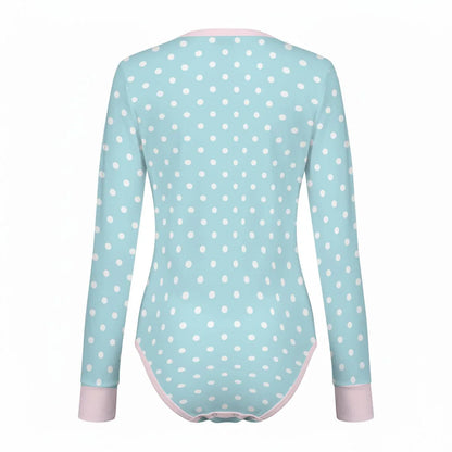 Cute BunBun Bathtime Long Sleeve CuddleSuit