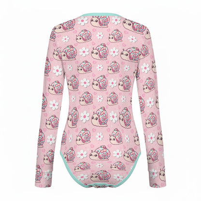 Snail Trails Long Sleeve CuddleSuit