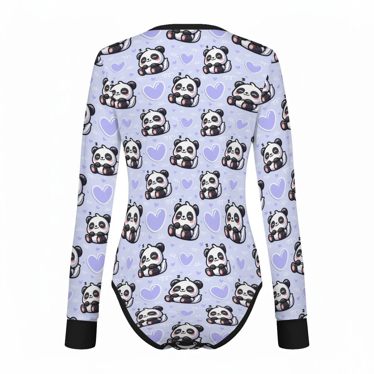 Sleepy Panda Long Sleeve CuddleSuit