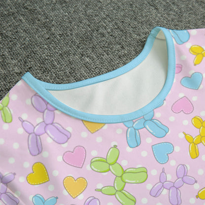 Pastel Balloon Dogs Adult Unisex CuddleSuit