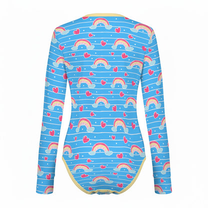 Rainbow Wishes Long Sleeve CuddleSuit