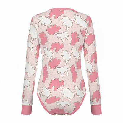 Animal Cookies Long Sleeve CuddleSuit