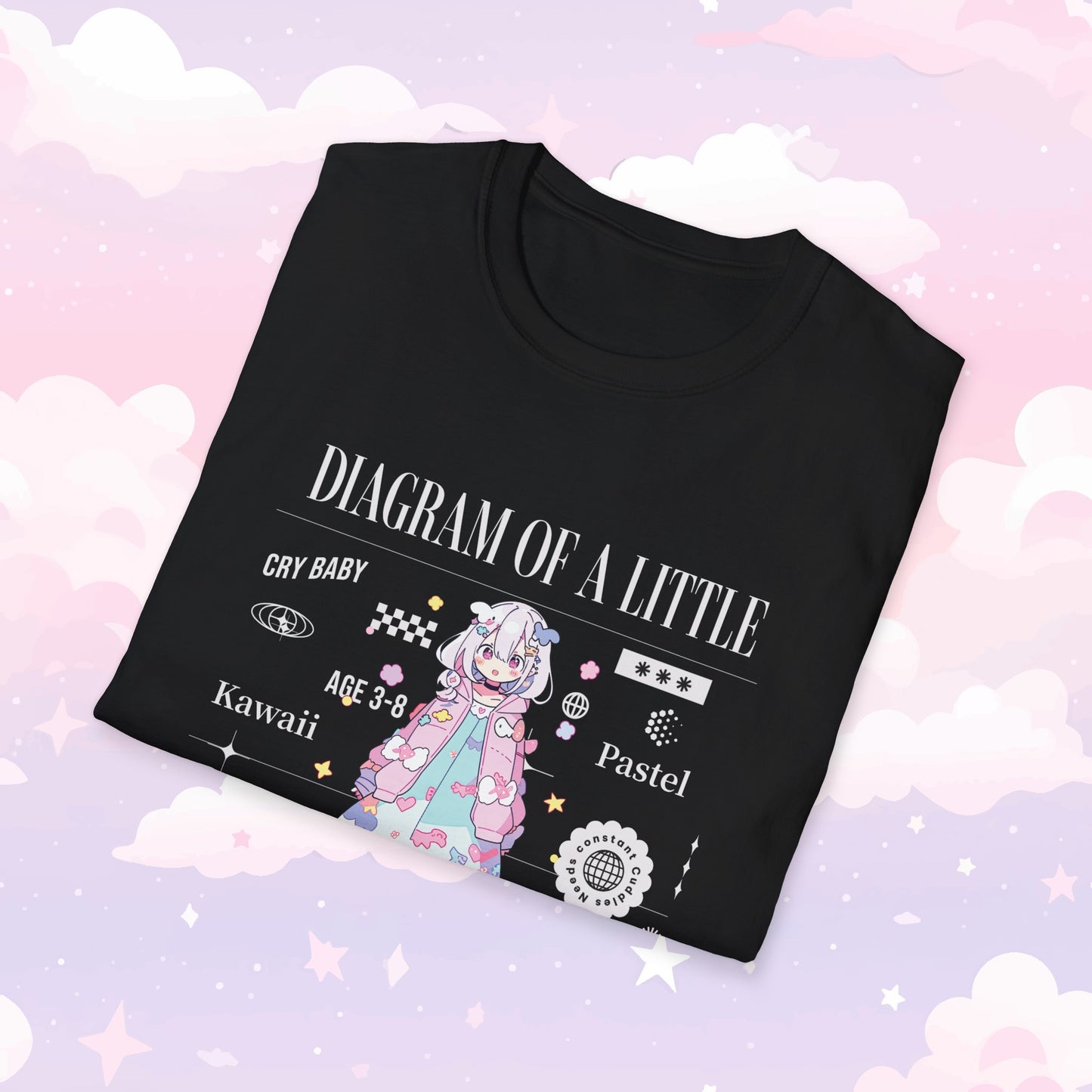 Little Space T-Shirt - Diagram of a Little - Kawaii Girl