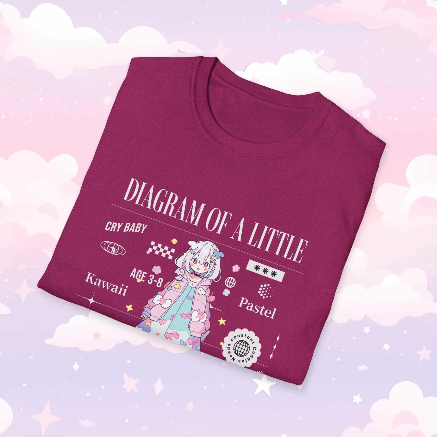 Little Space T-Shirt - Diagram of a Little - Kawaii Girl