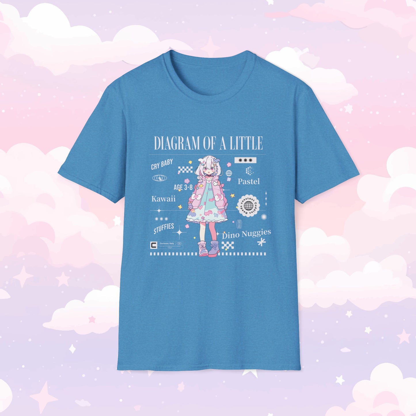 Little Space T-Shirt - Diagram of a Little - Kawaii Girl