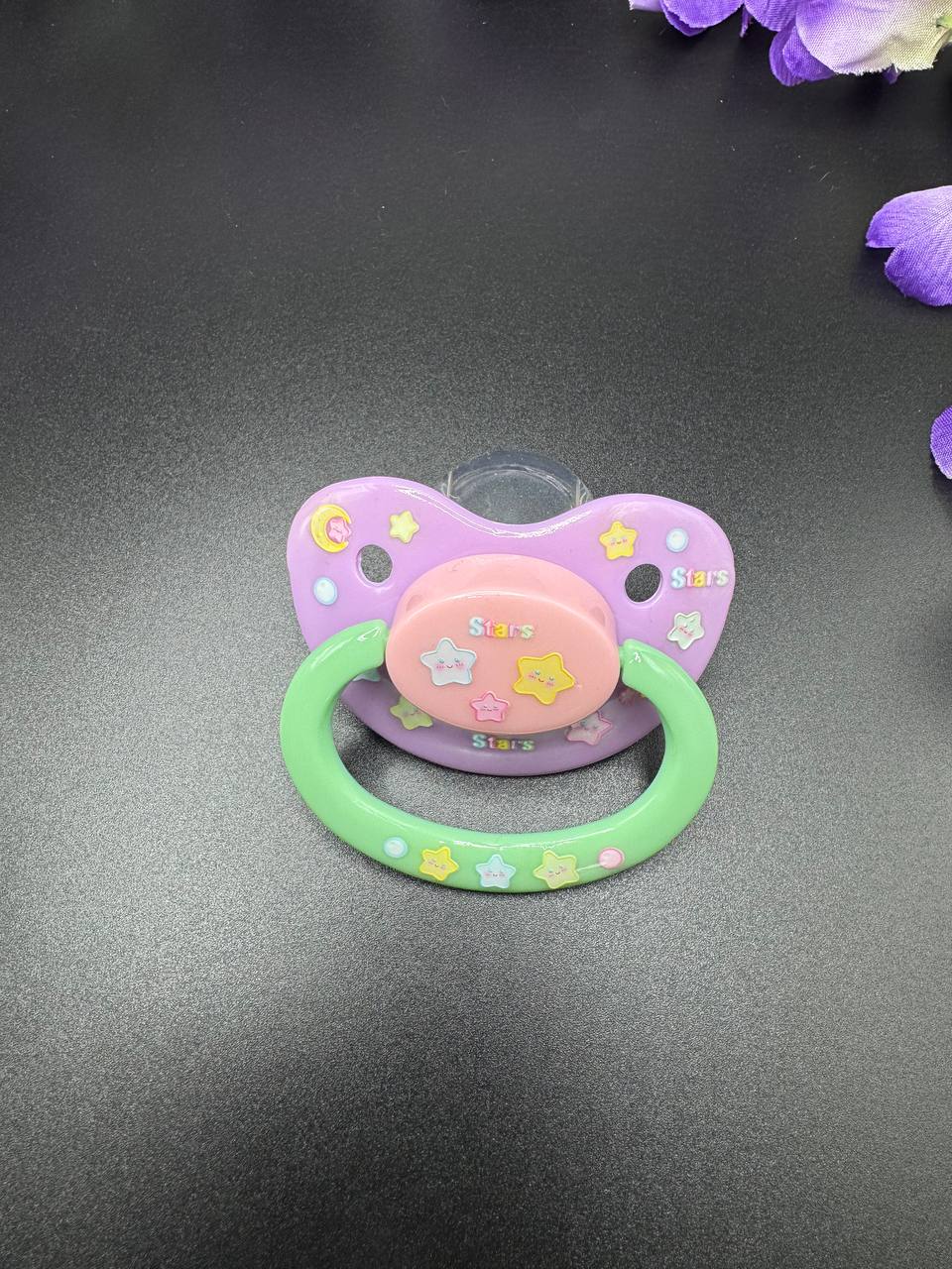 Glow In The Dark Adult Pacifier - Stars
