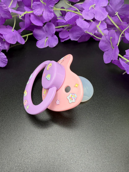 Glow In The Dark Adult Pacifier - Stars and Moon