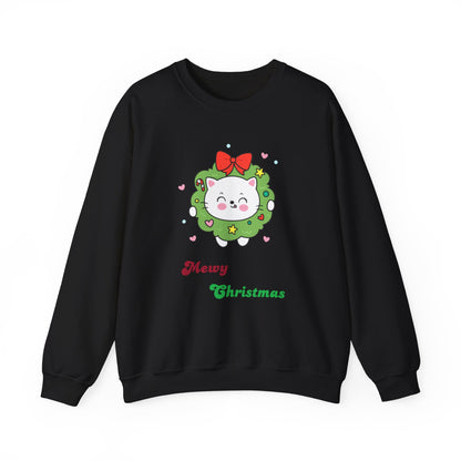 Mewy Christmas Crewneck Sweatshirt - Pet Play