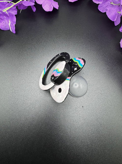 Hand Painted Adult Pacifier - Retro Galaxy