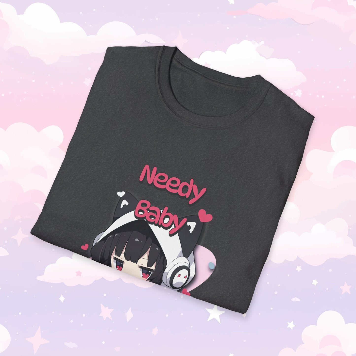 Needy Baby T-Shirt  - Kawaii Cat Girl Shirt