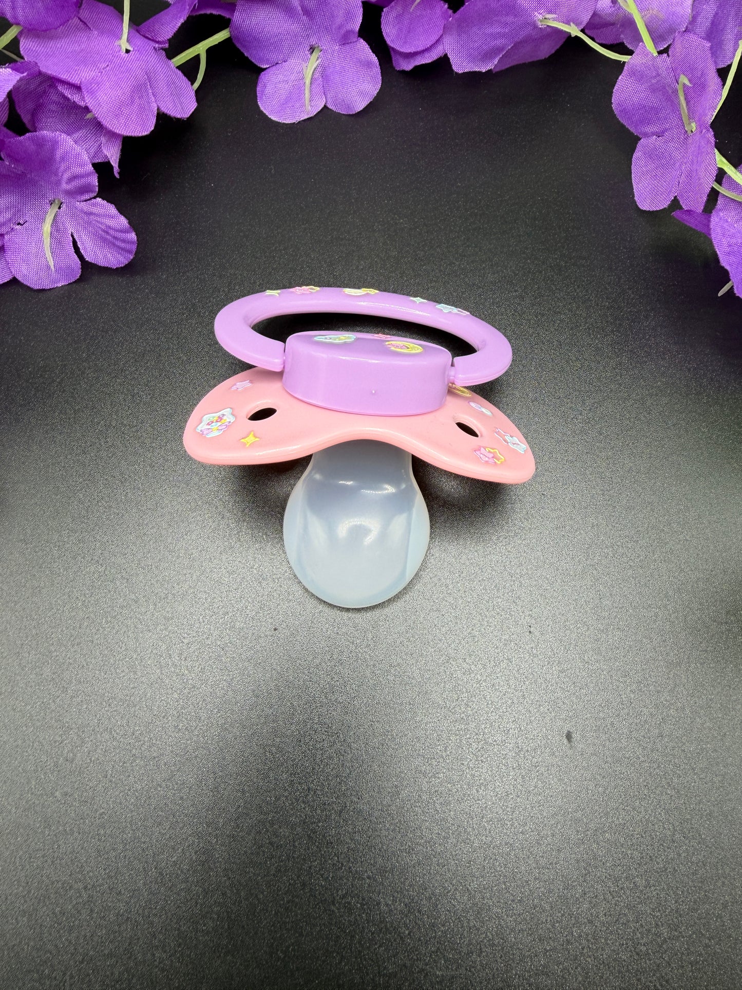 Glow In The Dark Adult Pacifier - Stars and Moon
