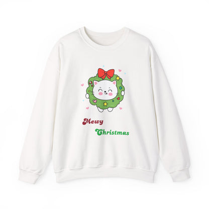 Mewy Christmas Crewneck Sweatshirt - Pet Play