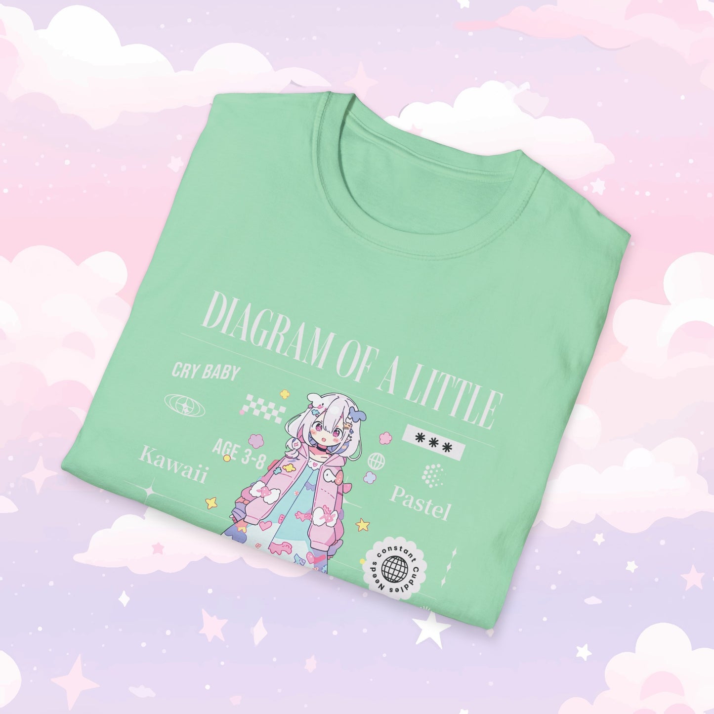 Little Space T-Shirt - Diagram of a Little - Kawaii Girl