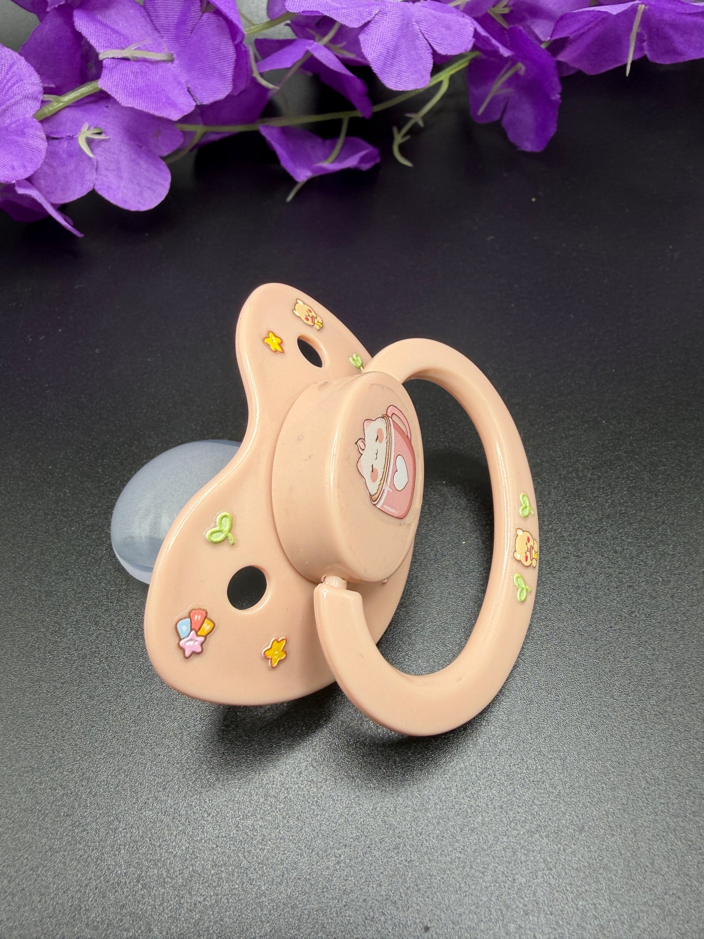 Glow In The Dark Adult Pacifier - Marshmallow Kitten
