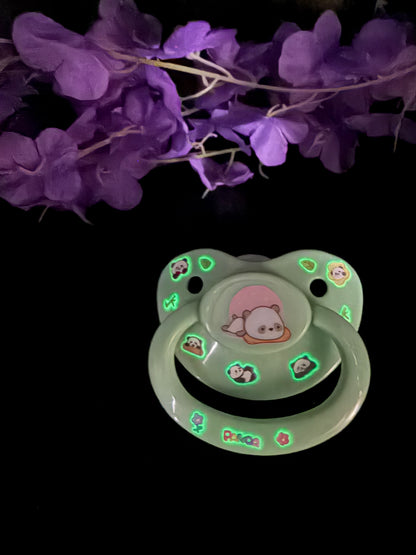 Glow In The Dark Adult Pacifier - Panda
