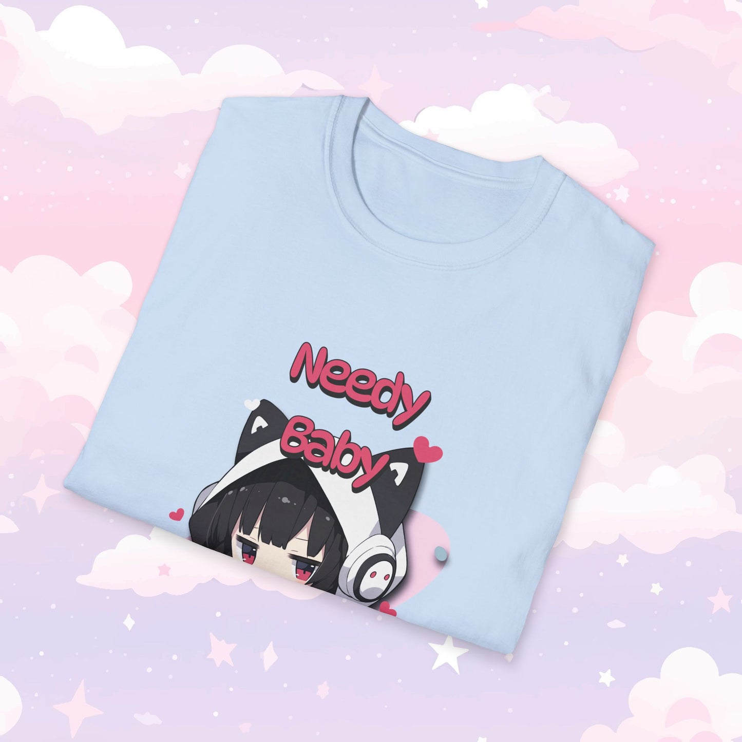 Needy Baby T-Shirt  - Kawaii Cat Girl Shirt