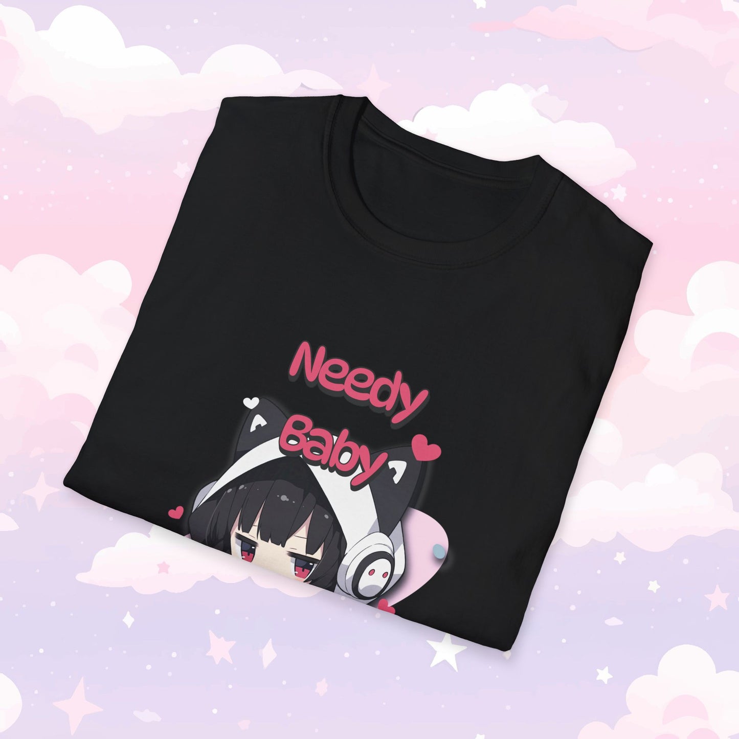 Needy Baby T-Shirt  - Kawaii Cat Girl Shirt