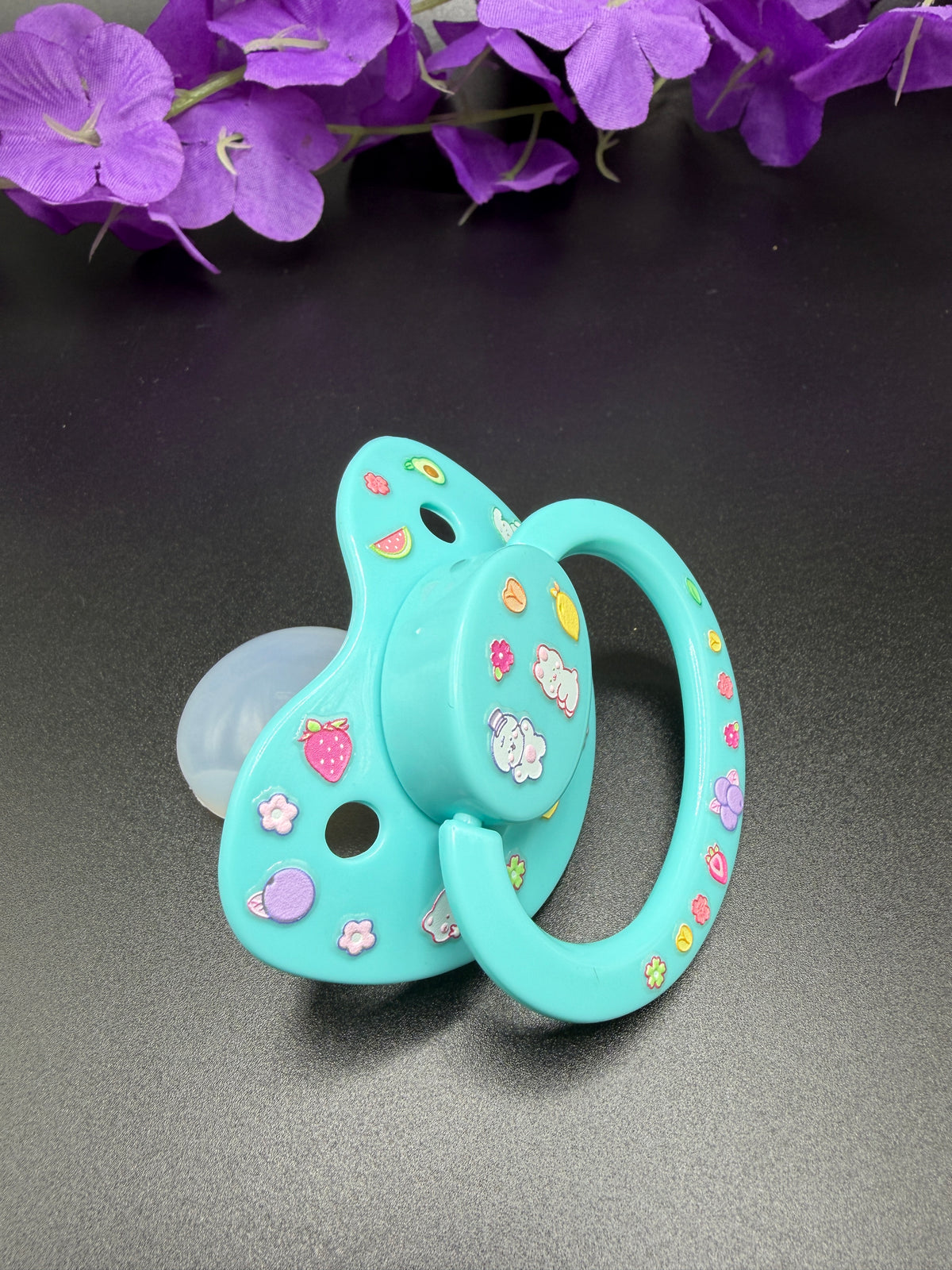 Glow In The Dark Adult Pacifier - Fruit and Friends