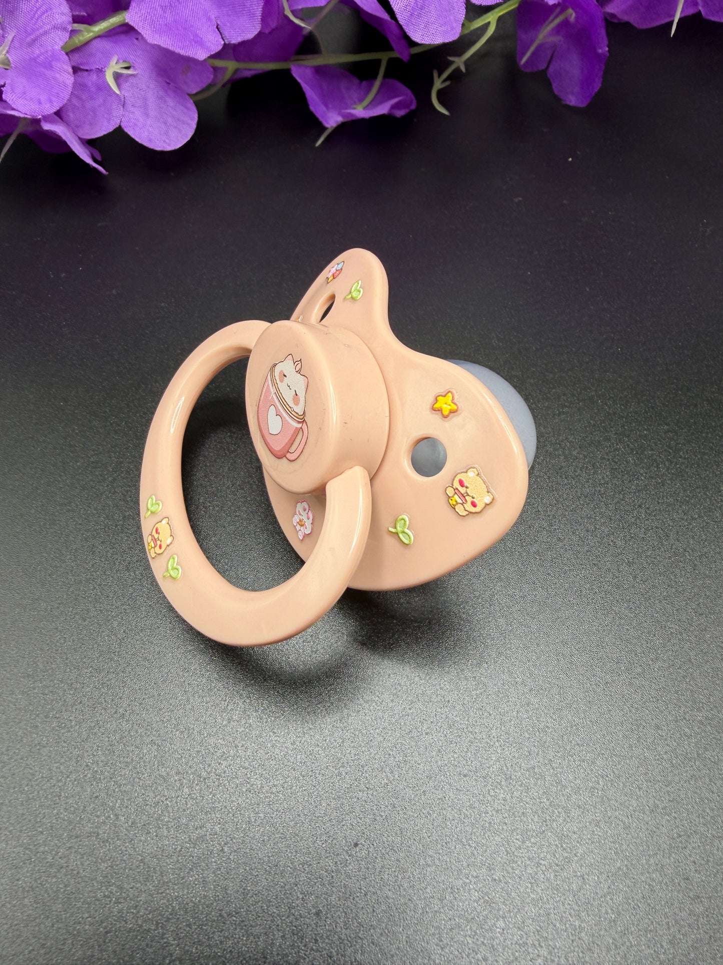 Glow In The Dark Adult Pacifier - Marshmallow Kitten