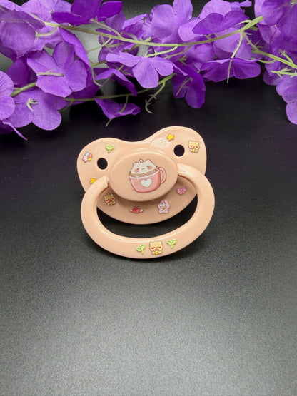 Glow In The Dark Adult Pacifier - Marshmallow Kitten