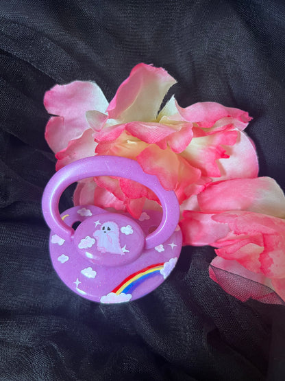 Hand Painted Adult Pacifier - Ghost Forever Baby