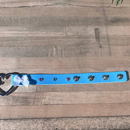 Blue Pet Play Choker Collar