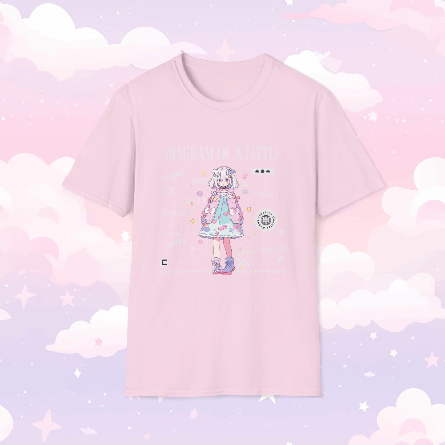 Little Space T-Shirt - Diagram of a Little - Kawaii Girl