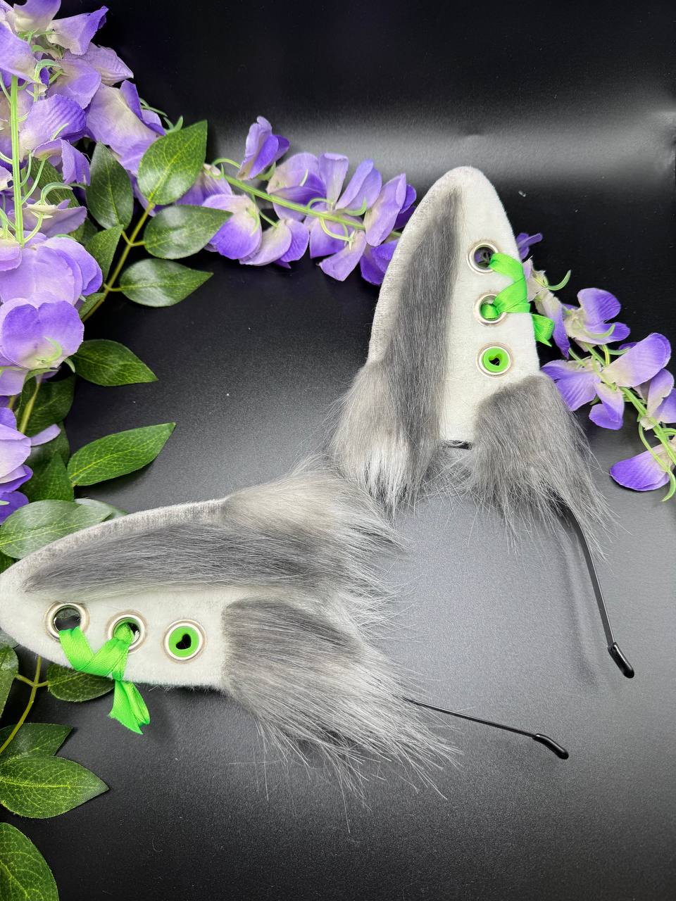 Cyber Punk Puppy Ears - Lace Up Corset Puppy Ears