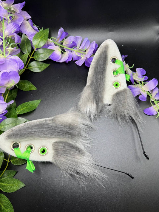 Cyber Punk Puppy Ears - Lace Up Corset Puppy Ears