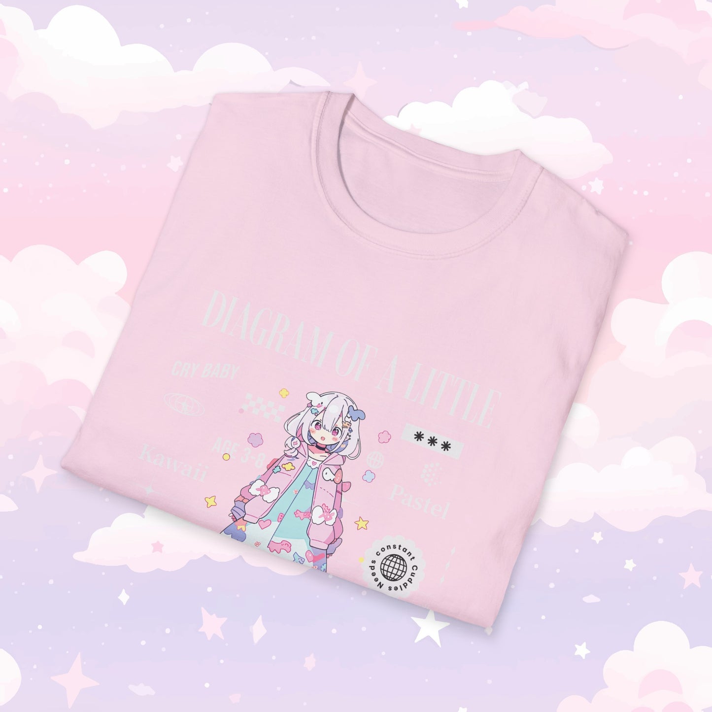 Little Space T-Shirt - Diagram of a Little - Kawaii Girl