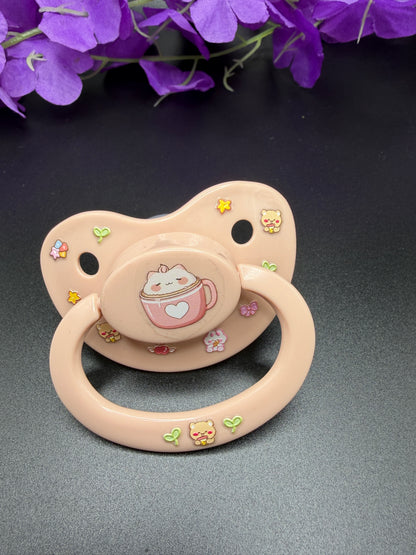 Glow In The Dark Adult Pacifier - Marshmallow Kitten