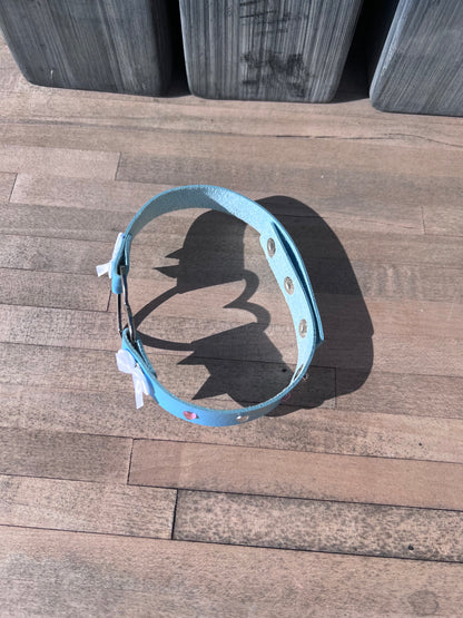 Blue Pet Play Choker Collar