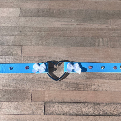 Blue Pet Play Choker Collar