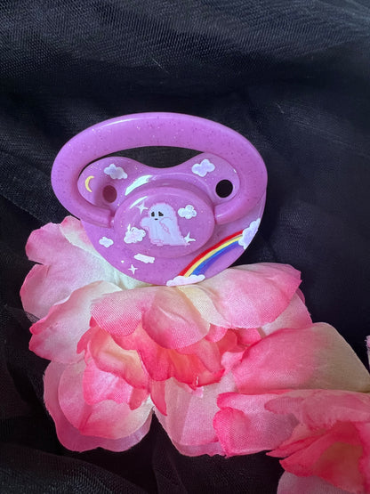 Hand Painted Adult Pacifier - Ghost Forever Baby