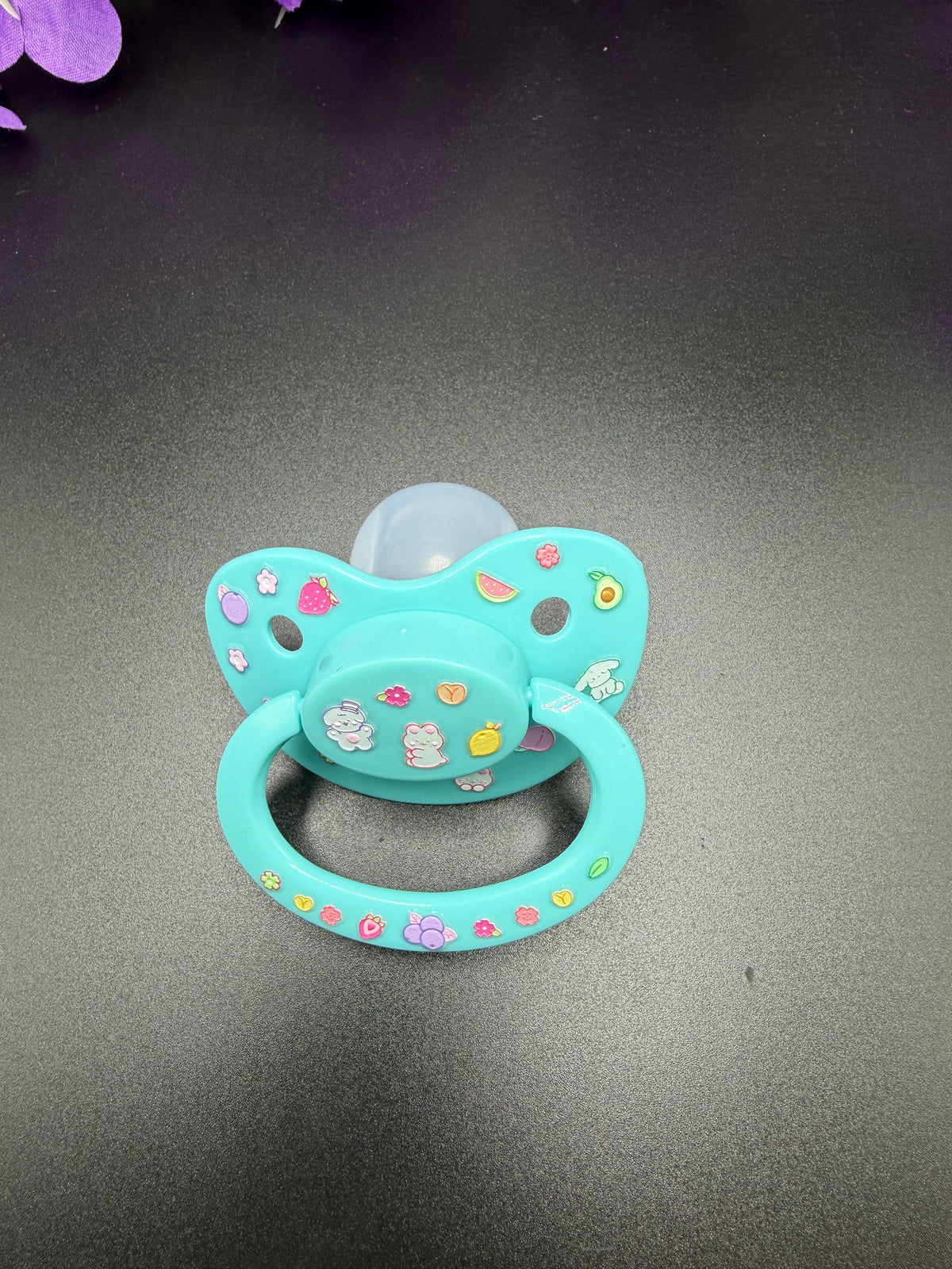 Glow In The Dark Adult Pacifier - Fruit and Friends