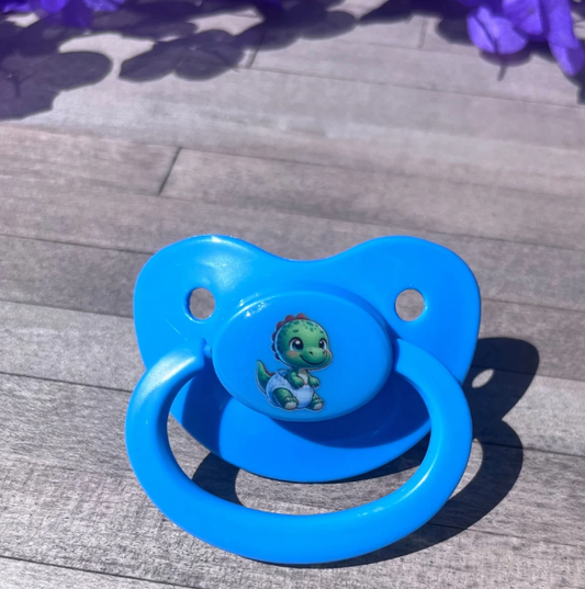 Adult Pacifier - Diapered Dinosaur