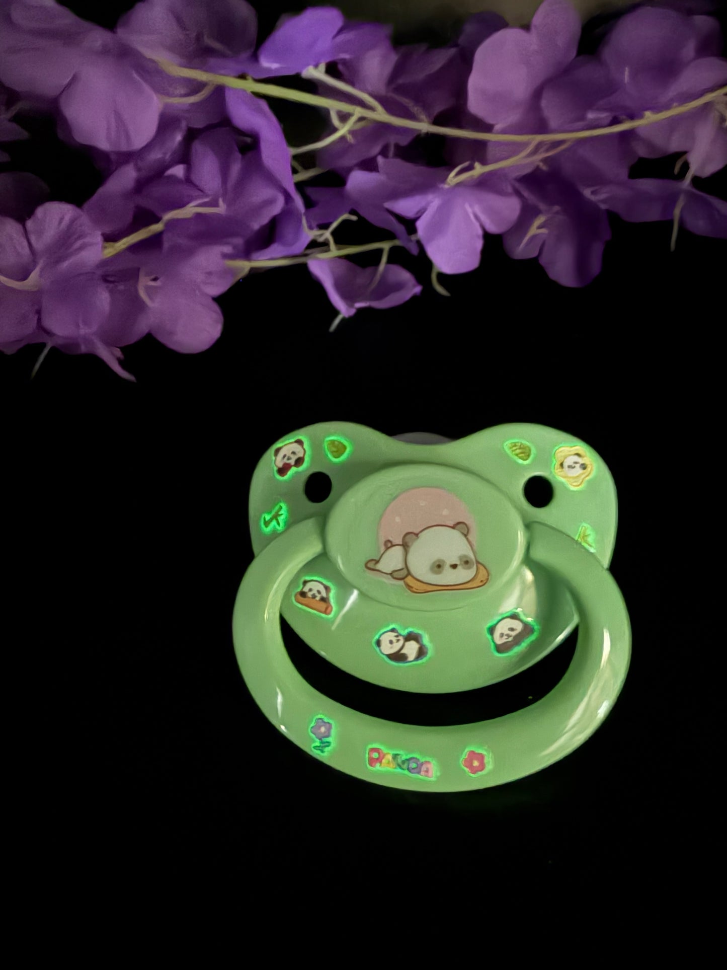Glow In The Dark Adult Pacifier - Panda