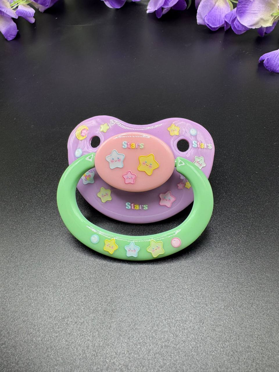 Glow In The Dark Adult Pacifier - Stars