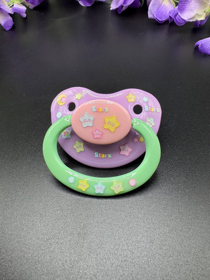 Glow In The Dark Adult Pacifier - Stars