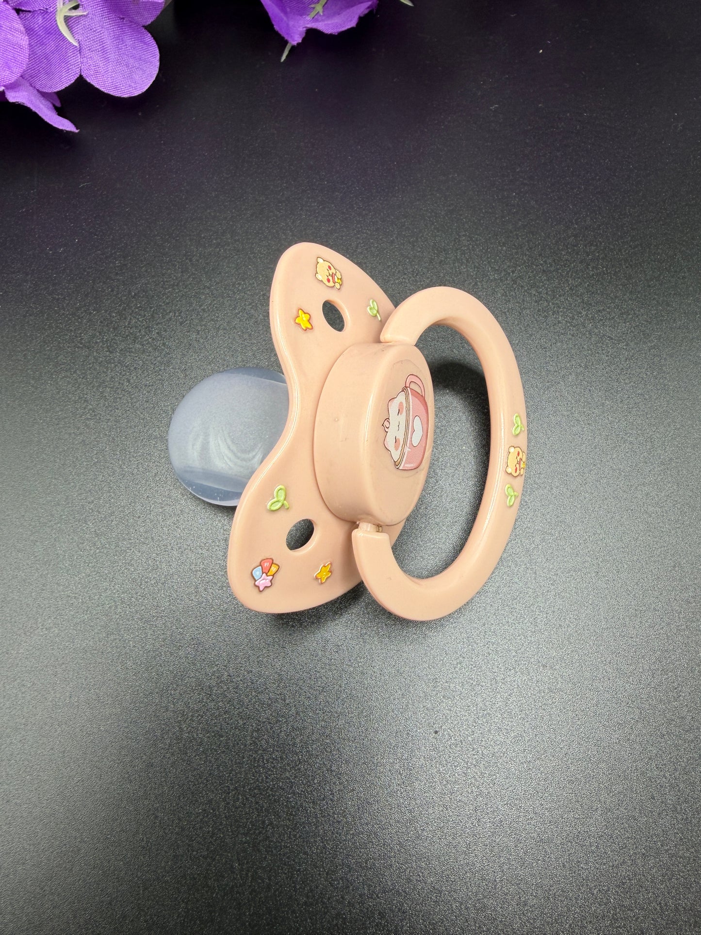 Glow In The Dark Adult Pacifier - Marshmallow Kitten