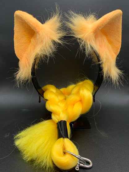 Pony Ears and Tail Set (Orange and Yellow)