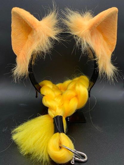 Pony Ears and Tail Set (Orange and Yellow)