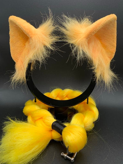 Pony Ears and Tail Set (Orange and Yellow)